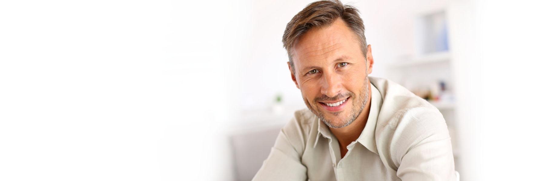 Man smiling 